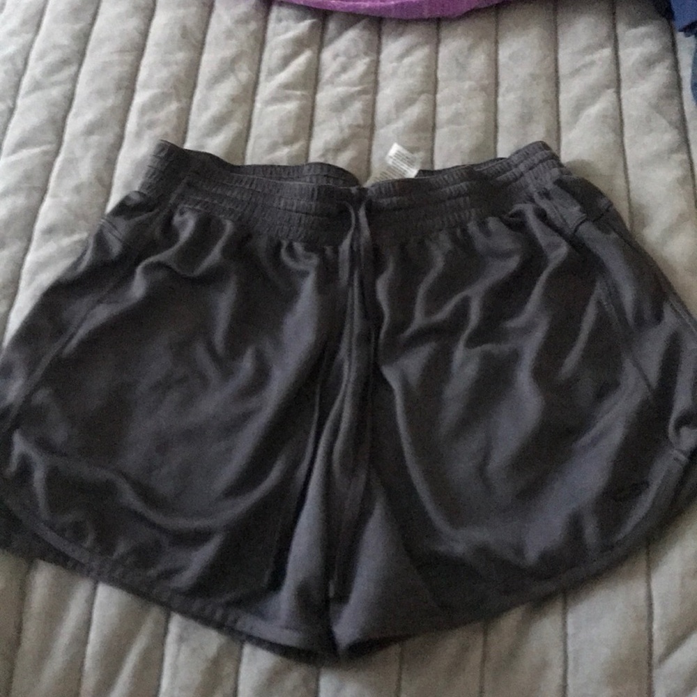 Grey athletic shorts